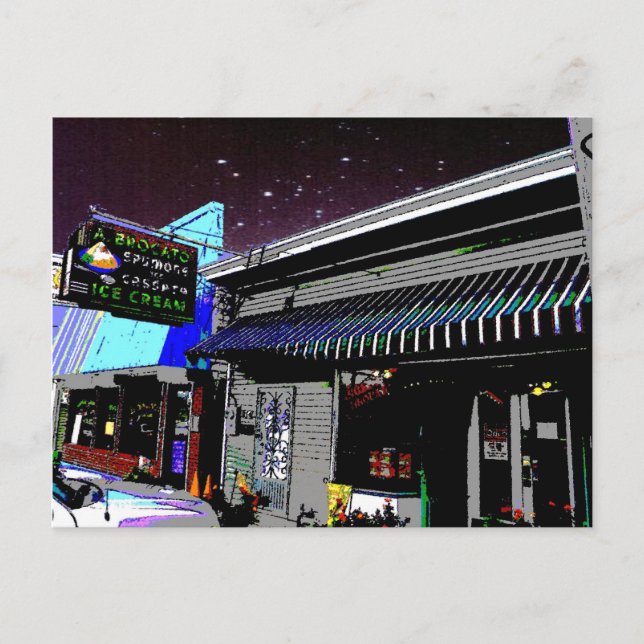 Cartão Postal Café italiano Brocato (Frente)