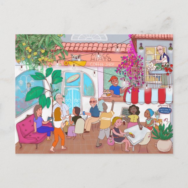 Cartão Postal Café Macchiato Miramar (Frente)