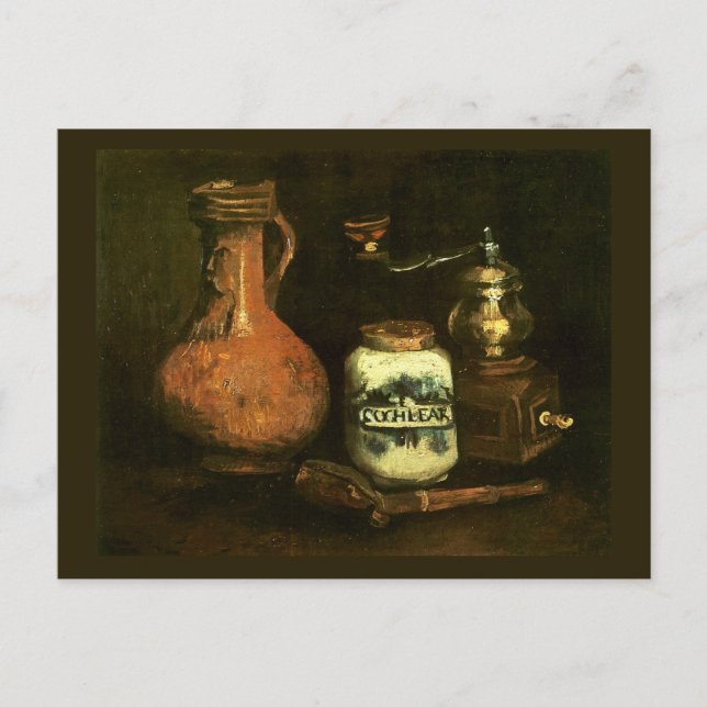 Cartão Postal Café Mill Pipe Case & Jug Van Gogh Fine Art (Frente)