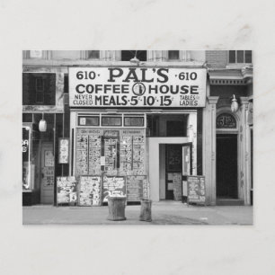 Cartão Postal Café Pal's, 1939