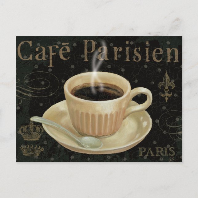 Cartão Postal Cafe Parisien (Frente)