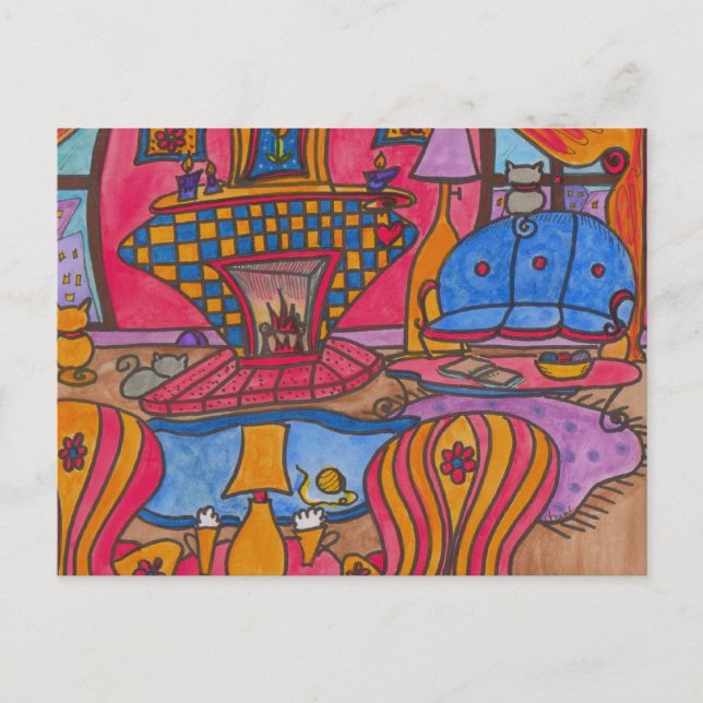 Cartão Postal Café Pelo Fogo (Frente)