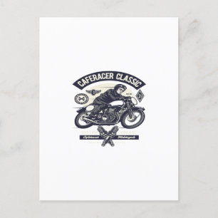 Cartão Postal Cafe Racer Rider Classic