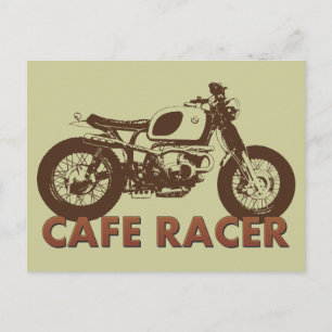 Cartão Postal Cafe Racer Vintage