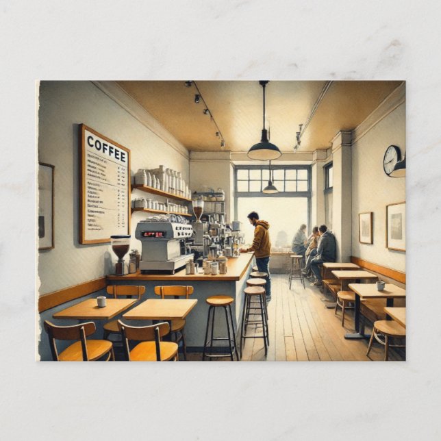 Cartão Postal Café Simples em São Francisco Mug (Frente)