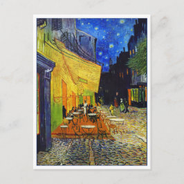 Cartão Postal Café Terrace à noite por Van Gogh