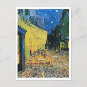 Cartão Postal Café Terrace à noite por Vincent Van Gogh