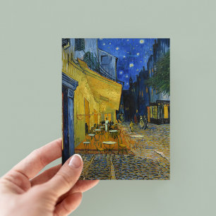 Cartão Postal Cafe Terrace à Noite Vincent van Gogh
