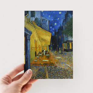 Cartão Postal Cafe Terrace à Noite   Vincent Van Gogh