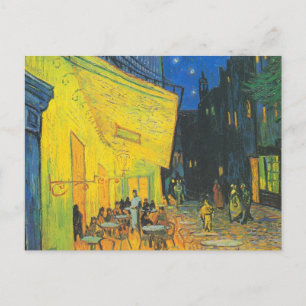 Cartão Postal Café Terrace da Rua Francesa de Van Gogh