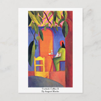 Cartão Postal Café Turco (Ii) Por August Macke