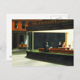 Cartão Postal Café Vintage com Estrelas de Filme