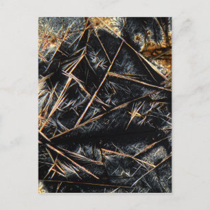 Cartão Postal Cafeína ao microscópio