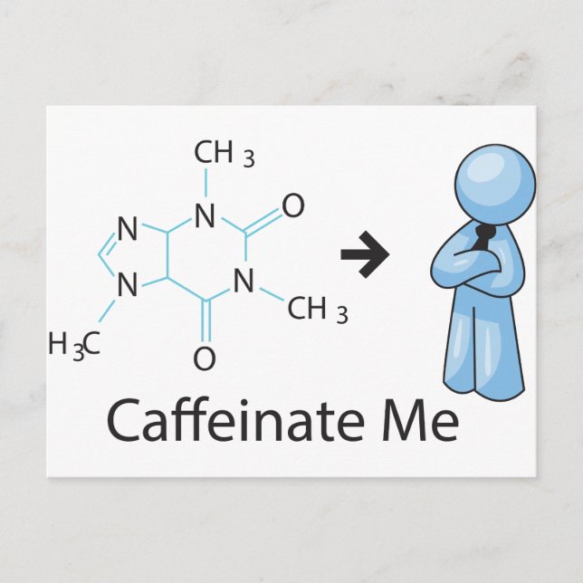 Cartão Postal Caffeinate Me (Frente)