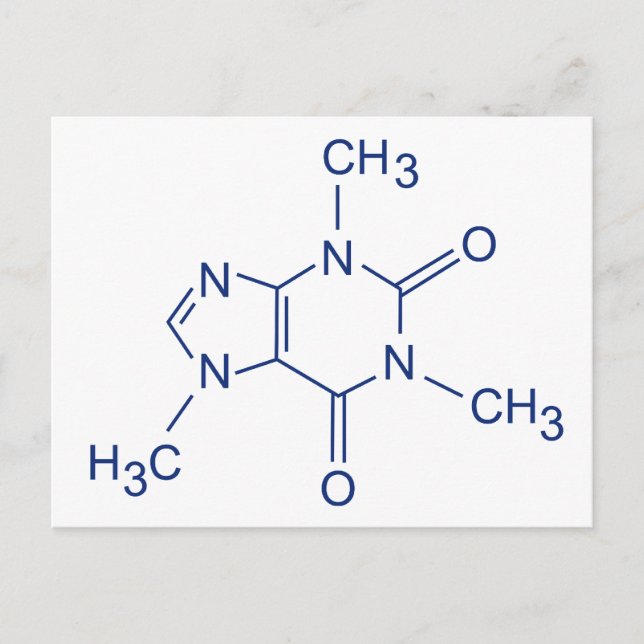 Cartão Postal Caffeine (Frente)