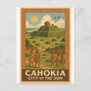 Cartão Postal Cahokia – Cidade Antiga dos Montículos