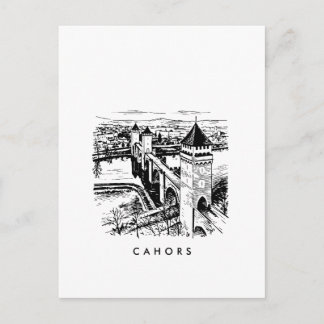 Cartão Postal Cahors Pont Valentre Affiche Vintage Lot Deco M