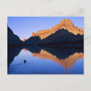 Cartão Postal Caiaque no rio Colorado em espanhol