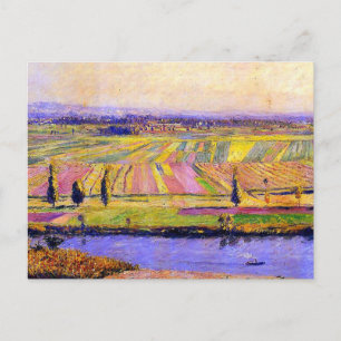 Cartão Postal Caillebotte's La Plaine de Gennevilliers
