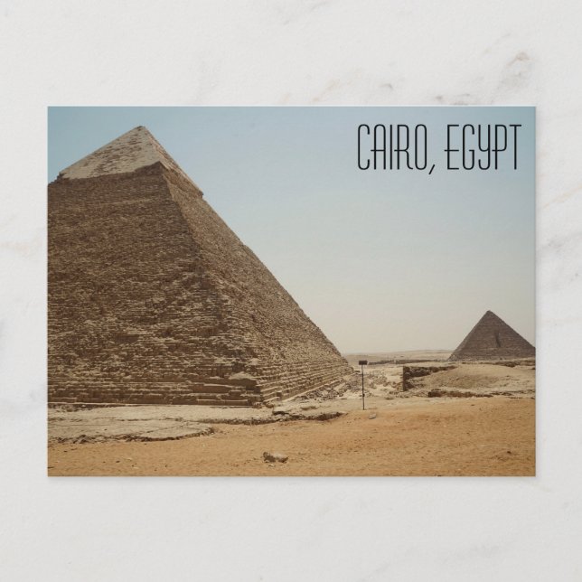 Cartão Postal Cairo, Egito As Pirâmides do Excelente (Frente)