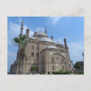 Cartão Postal Cairo, Egito - Mesquita de Mohamed Ali na Citadel