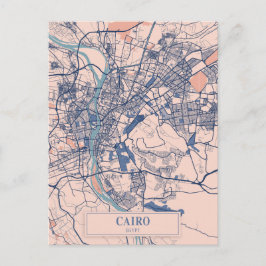 Cartão Postal Cairo Egypt Breezy City Map Travel