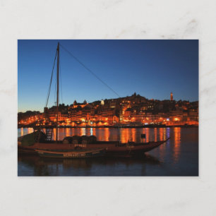 Cartão Postal Cais da Ribeira do Porto, Portugal