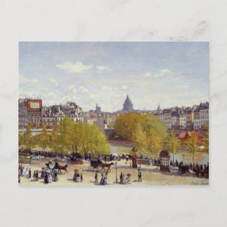 Cartão Postal Cais do Louvre, Paris - Claude Monet