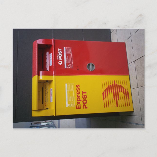 Cartão Postal Caixa de correio australiana. (Frente)