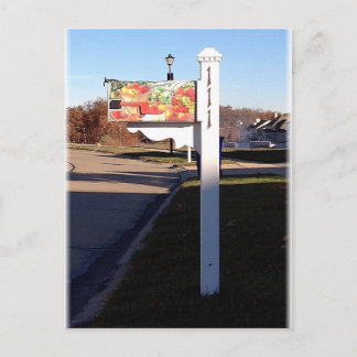 Cartão Postal Caixa de correio de outono