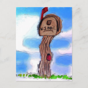 Cartão Postal caixa de correio de país