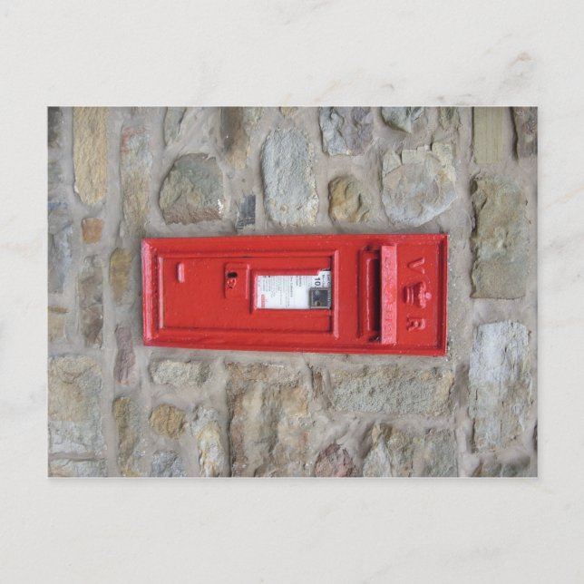 Cartão Postal Caixa de correio em inglês (Frente)