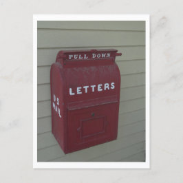 Cartão Postal Caixa de Correio norte-americana de saída vermelha