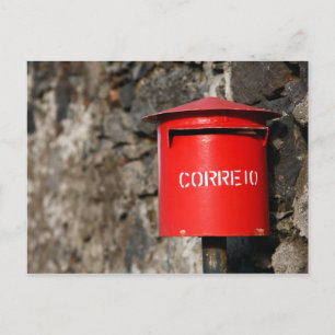 Cartão Postal Caixa de correio russa portuguesa