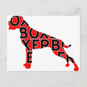Cartão Postal Caixa de Texto Cachorro Cão