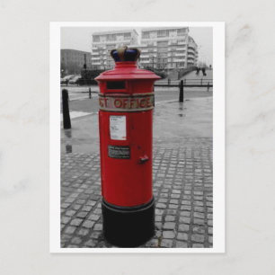 Cartão Postal Caixa do Pilar Britânico - Especial de Liverpool 