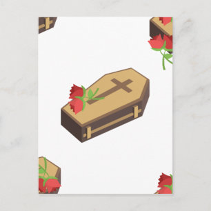 Cartão Postal caixão emojis
