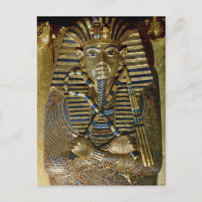 Cartão Postal Caixão interior de Tutankhamun (Frente)