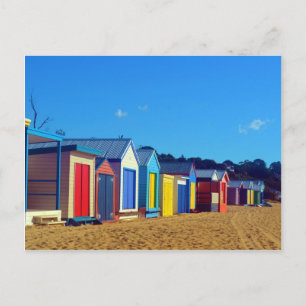 Cartão Postal Caixas de praia