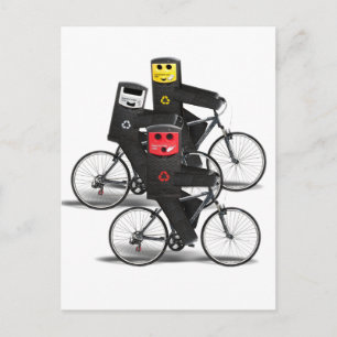 Cartão Postal Caixas de Reciclar de Ciclo