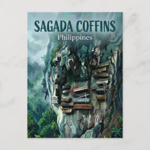 Cartão Postal Caixões Pendurados Filipinas