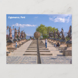 Cartão Postal Cajamarca, Perú, Alameda de los Incas