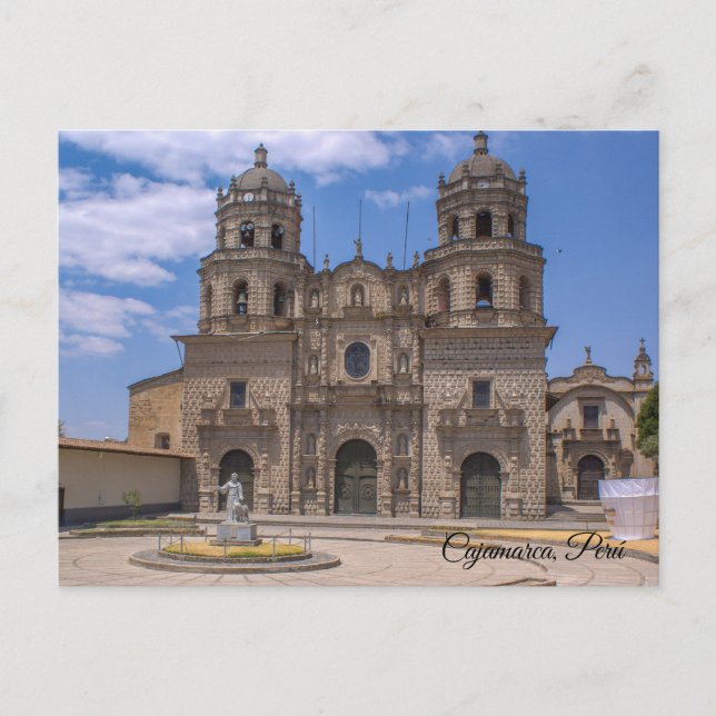 Cartão Postal Cajamarca, Perú, Iglesia San Francisco (Frente)