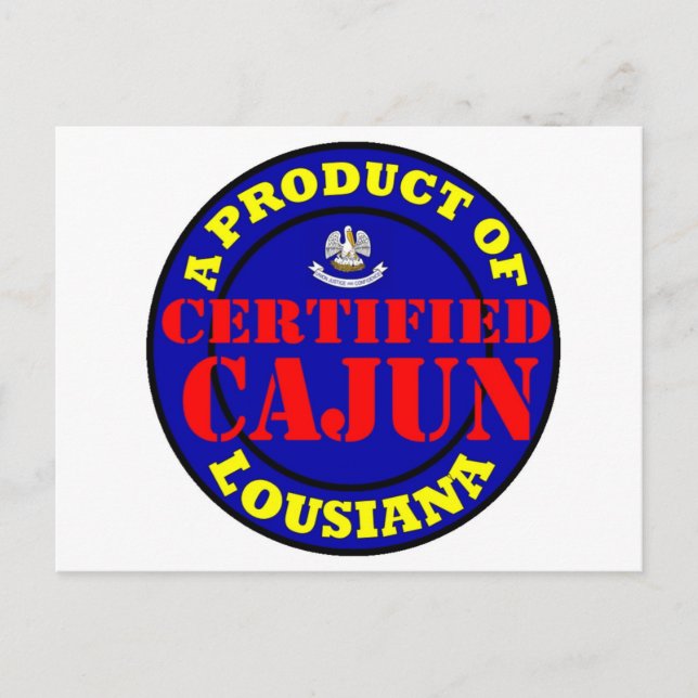 CARTÃO POSTAL CAJUN CERTIFICADO (Frente)