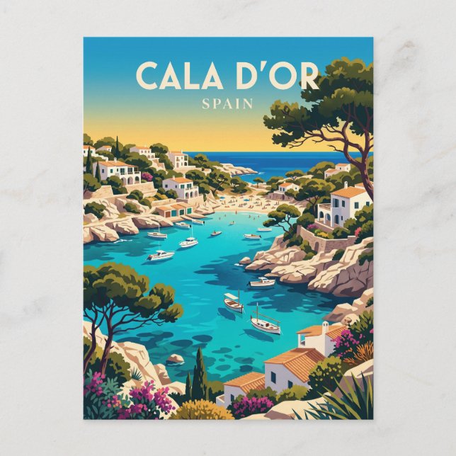 Cartão Postal Cala d'Or Espanha (Frente)