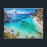 Cartão Postal Cala Mariolu Beach, Sardenha Itália<br><div class="desc">Cala Mariolu Beach,  Sardenha Itália</div>