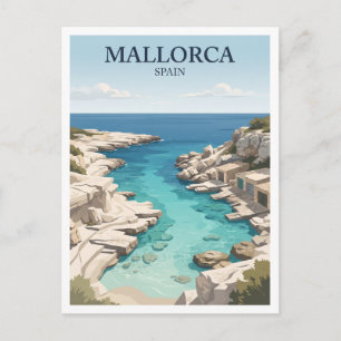 Cartão Postal Cala s'Almunia Santanyí Espanha Lembrança