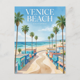 Cartão Postal Calçada de Venice Beach Los Angeles Califórnia