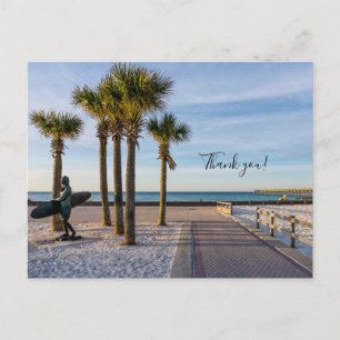 Cartão Postal Calçada Pavimentada Para a Praia de Pensacola Obri