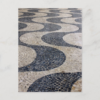 Cartão Postal Calçada Portuguesa, Lisboa, Portugal